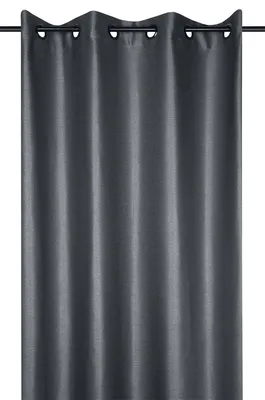 Produktbild von STOF | Gardine - 140x260 cm - Anthrazit - Ösen Gardine - Klassisch, Praktisch