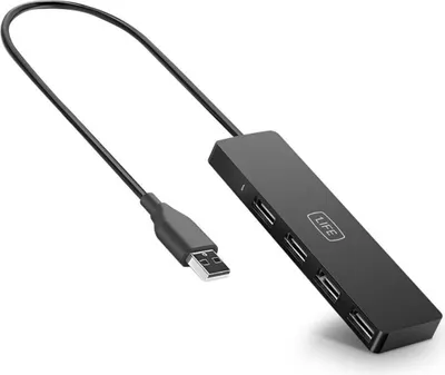 Produktbild von Hub USB 1Life USB-A 4-Port Schwarz