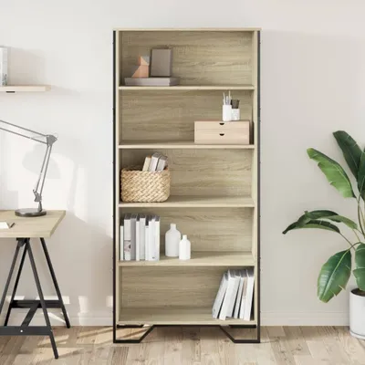 Zdjęcie produktu dla vidaXL Regał dąb sonoma 80x31x169 cm Materiał drewnopochodny