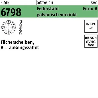 Produktbild von Reyher  6798a Faecherscheiben 23 mm verzinkt (100 Stück)