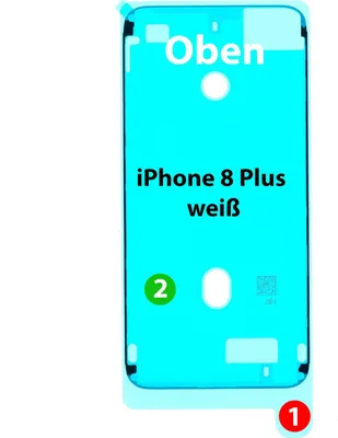 Produktbild von Klebefolie Display für Apple iPhone 8 Plus Klebepad Kleberahmen Klebestreifen, Display Rahmen Kleber