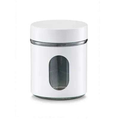 Produktbild von Zeller Vorratsglas, 500 ml, weiß - Ø10,2x12,5; 19790