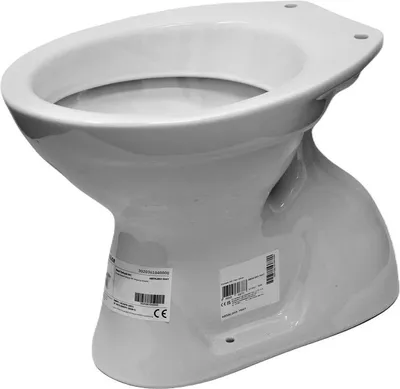 Zdjęcie produktu dla Stojąca miska WC Optiline Europa z głębokim spłukiwaniem i odpływem dolnym Hygplus