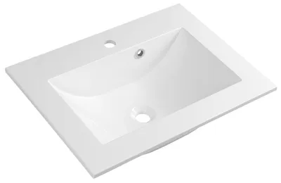 Produktbild von Sapho YUKON Waschtisch 60x45cm, Gussmarmor, weiß