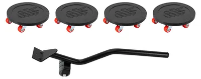 Immagine prodotto di Sollevatore per mobili, portata 500 kg, design girevole a 360°, nero