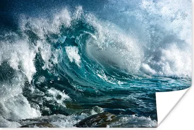 Produktbild von MuchoWow® Poster Meer - Golf - Wasser 90x60 cm - Schlafzimmer