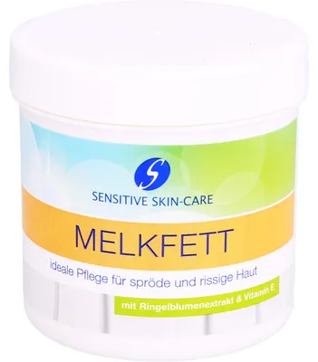 Produktbild von Melkfett+Ringelblumenextrakt +Vit E Sens.Skincare, 250 ml Creme