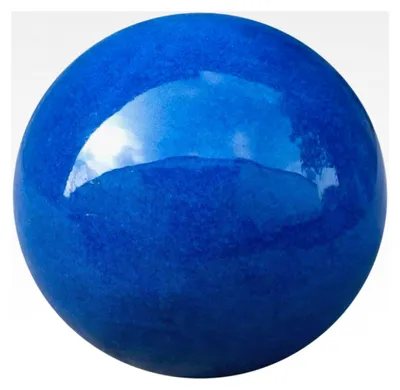 Produktbild von Dekokugel Gartenkugel glasiert - Blau, Grün, Anthrazit, Türkis, Aqua - frostfest und witterungsbeständig aus Steinzeug (28cm, Blau)
