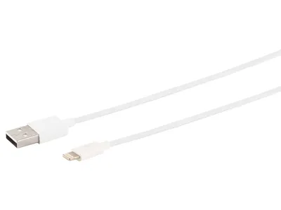 Obrázek produktu pro S/CONN maximum connectivity 14-12045, 0,2 m, Lightning, USB A, Samec, Samec, Bílá