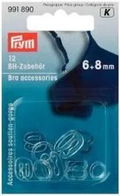 Produktbild von Prym BH-Zubehör KST 6 + 8 mm transparent
