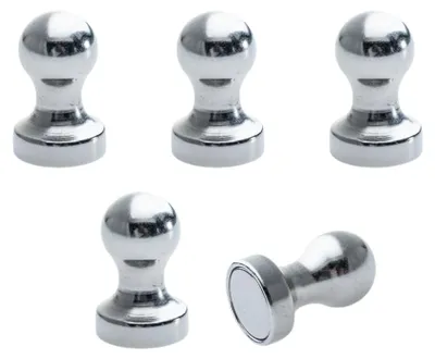 Push-Pin-Magnete 5 Stk., Ø 14 mm, N35, 1,80 kg Haftkraft