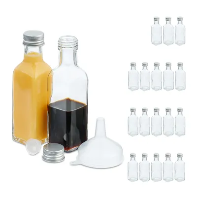 Zdjęcie produktu dla relaxdays Małe butelki w zestawie 100 ml
