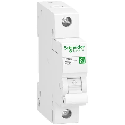 Image de Schneider Electric R9F23116 Disjoncteur Resi9 1P, 16A, caractéristique B, 6kA