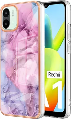 Produktbild von Redmi A1 Hülle, Muster Dünn TPU Silikon Stoßdämpfer Bumper Schutzhülle für Xiaomi Redmi A1 Pink