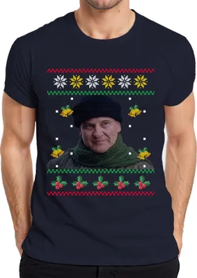Produktbild von Harry Kevin Allein Zuhause - Weihnachtsgeschenk Ugly Christmas Sweater Weihnachten Herren T-Shirt, Navy, M
