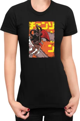 Produktbild von Damen T-Shirt Manga Japan Anime Comics Animation Chainsaw Anime manga Man 11, Lady L / Schwarz