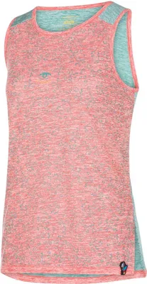 La Sportiva "Magic Tank W" Damen-Tanktop in leuchtendem Pink und Blau; ideal für sportliche Aktivitäten.