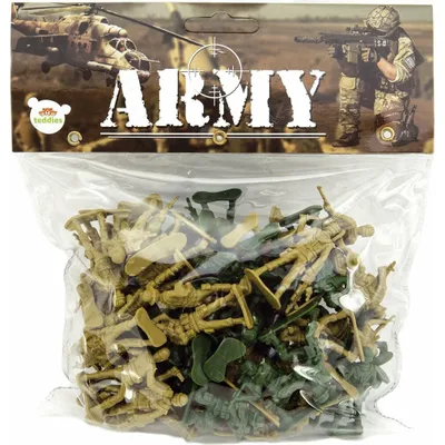 Obrázok produktu pre Sada vojaci 2 farby plastový CZ dizajn na karte 18x19,5cm
