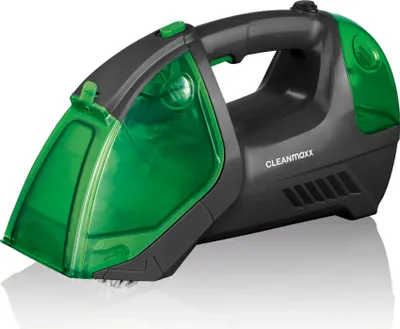 Produktbild von CLEANmaxx Polster- & Teppichreiniger kabellos tragbar handlich geeignet für Polstermöbel Matratzen Teppiche und Autositze 2200mAh Akku anthrazit/grün