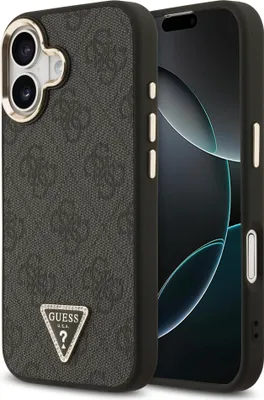 Immagine prodotto di Etui Guess 4G Triangle Logo Magsafe Na Iphone 17 - Czarno-Złote