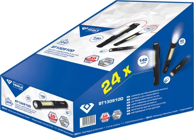 Image de Brilliant Tools Présentoir 2 en 1 pour lampe de poche COB, 24 pièces