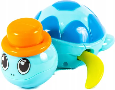 Produktbild von Aufziehbare Schildkröte - Schwimmendes Badespielzeug für Badewanne & Pool (Ohne Batterien)