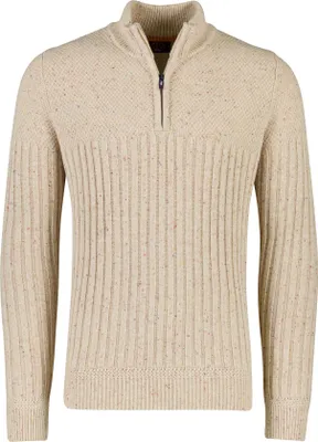 Produktbild von NZA Half-Zip Pullover beige gestrickt meliert