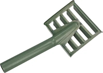 Produktbild von KOTARBAU® Metallstriegel 120 x 100 mm Pferdestriegel Fellentferner Fellkratzer Grün für Zuchttiere Pferde Rinder