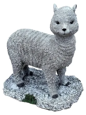 Produktbild von Steinfigur Alpaka frostfest Steinguss Gartenfigur wetterfest