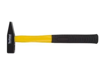 Produktbild von Toolland Bankhammer, Stahlkopf 300 g, Fiberglasstiel für Kraft & Langlebigkeit, gelb/schwarz