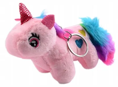 Produktbild von Einhorn Plüsch Schlüsselanhänger Süßer Taschenanhänger für Mädchen Tolles Geschenk