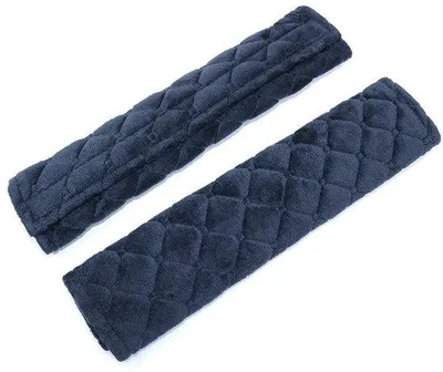 Zdjęcie produktu dla Pokrowce na pasy bezpieczeństwa, 2 sztuki - poduszki na pasy bezpieczeństwa - ochrona pasów bezpieczeństwa - komfortowe - poliester - 27 x 6 cm