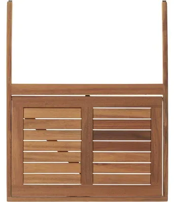 Immagine prodotto di Tavolino da balcone sospeso, legno di acacia pieghevole, 60x44x80 cm