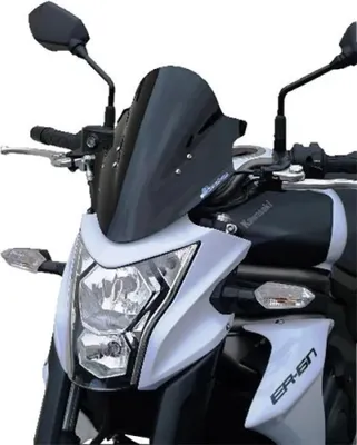 Produktbild von Bullster Kawasaki Er-6n Windschutzscheibe Schwarz Schwarz One Size