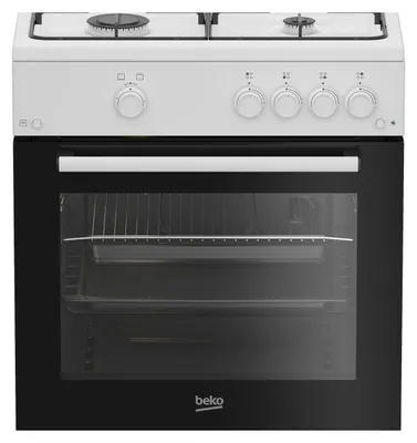 Immagine prodotto di Beko Cucina Forno a Gas,coperchio in metallo, ventilazione tangenziale, Classe A, Bianco