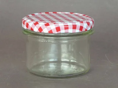 Immagine prodotto di Vaso per conserve 235 ml coperchio rosso-bianco