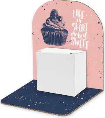 Produktbild von itenga Geldgeschenkverpackung Basic Cupcake I Aufsteller mit Würfel (Motiv 123)