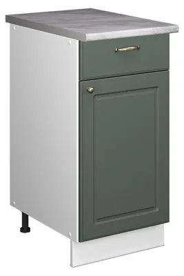 Immagine prodotto di Mobile base per lavello/piano cottura Vicco Fame-Line Verde-oro rustico/Bianco 40 cm, PL Marmo, Model 60911