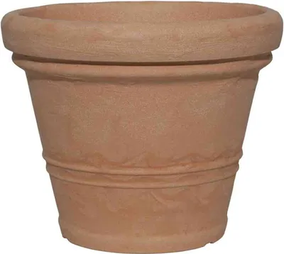 Produktbild von Scheurich 604-0TERRA Pflanzkübel Ø 40 x 32 cm, Kunststoff, terracotta (1 Stück)