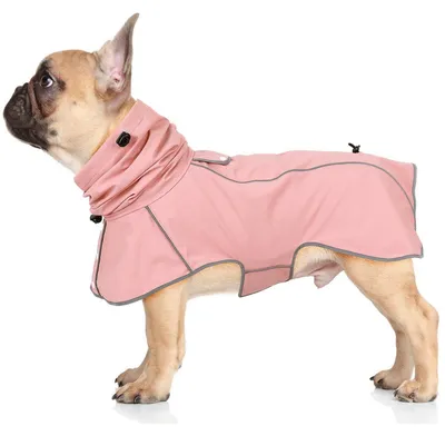Immagine prodotto di Impermeabile per cani, regolabile, colore rosa, taglia M