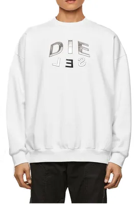 Produktbild von Diesel Herren "S-Mart-A90" Sweatshirt Schwarz Weiß