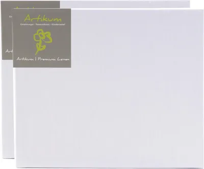 Produktbild von 2x Artikum | PREMIUM LEINEN 80x90cm | Leinwände auf Keilrahmen