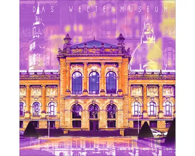 Produktbild von Glasbild Hannover das Weltenmuseum 20x20 cm
