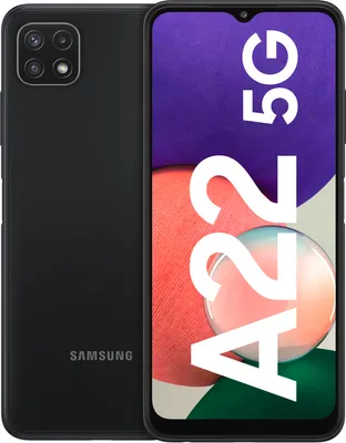 Produktbild von Samsung Galaxy A22 5G SM-A226B, 16,8 cm (6.6"), 2400 x 1080 Pixel, 4 GB, 64 GB, 48 MP, Grau
