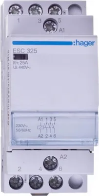 Productafbeelding van Hager installatieschakelaar 25A ESC325, 3 contacten, 230V