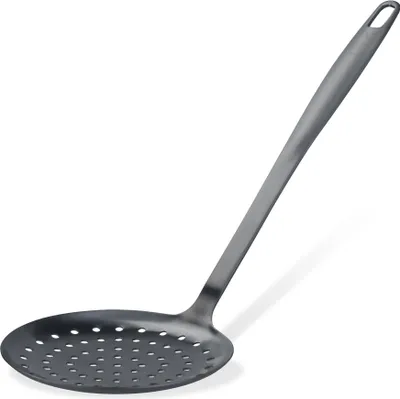 Produktbild von Stanley Rogers Abseihlöffel Mattschwarz  Hochwertiger Edelstahl, Titanium Beschichtung, Ergonomisches Design, 320x113x90 mm