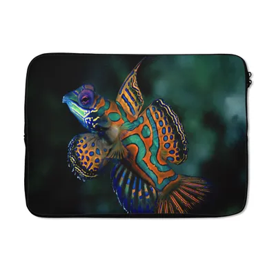 Produktbild von MuchoWow® Laptop Hülle 13 Zoll Fisch - Meer - Orange Laptoptasche - Laptophülle - Sleeve - Rundumschutz
