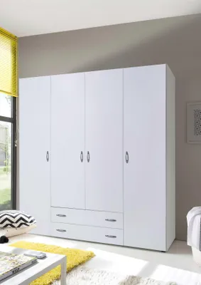 Produktbild von Kleiderschrank Base | 160 x 52 x 177 cm | Weiß