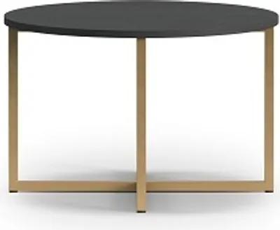 Produktbild von Furmeb24 - PULA - Couchtisch mit geraden Metallbeinen , Schwarz-Matt.