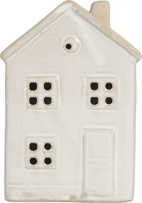 Produktbild von Clayre & Eef Dekoratives Haus mit LED 8x5x12 cm Beige Keramik